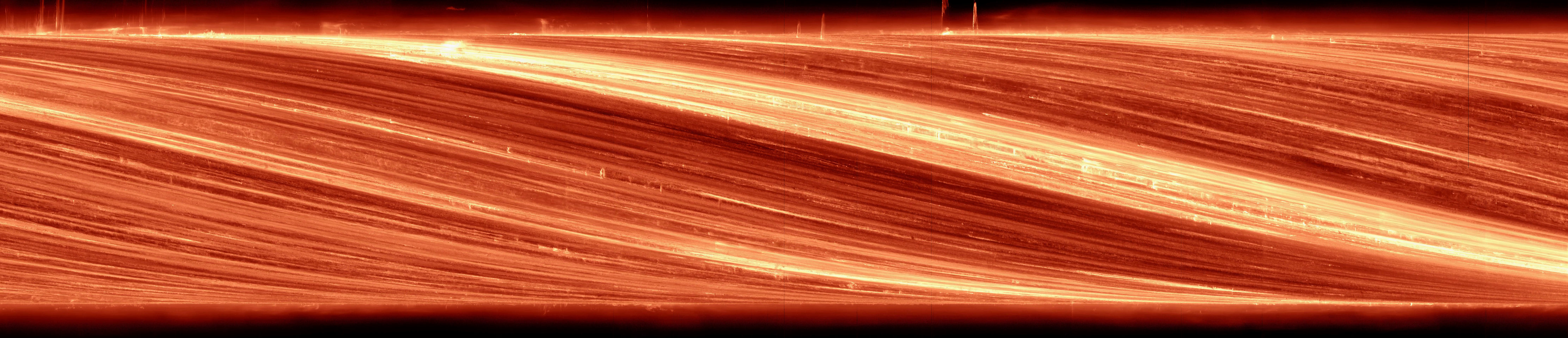 Solar slitscan image